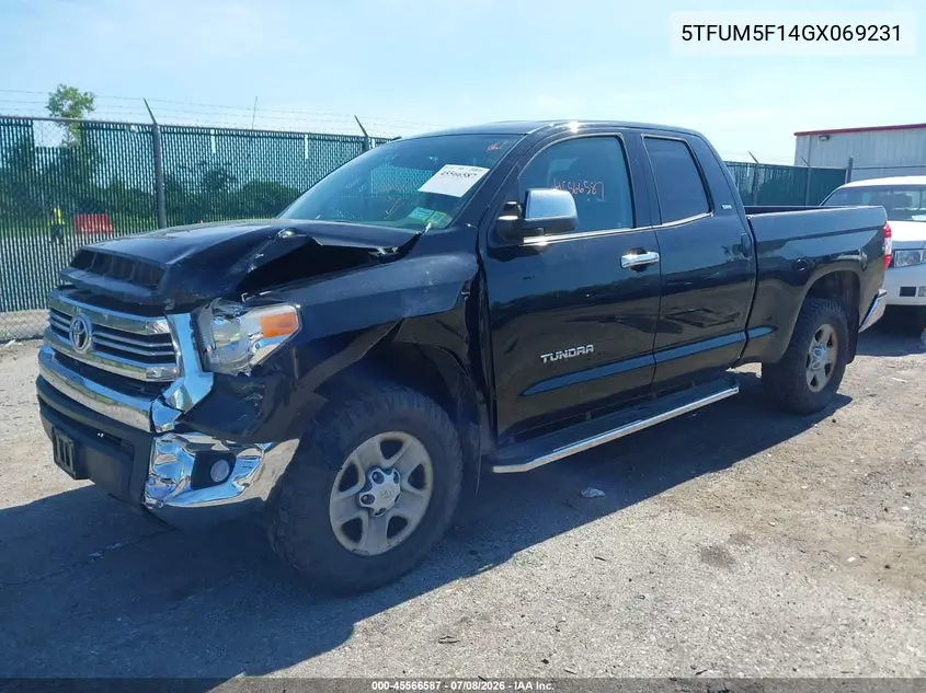 2016 Toyota Tundra Sr5 4.6L V8 VIN: 5TFUM5F14GX069231 Lot: 45566587