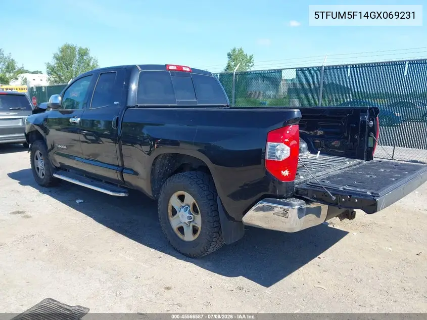 2016 Toyota Tundra Sr5 4.6L V8 VIN: 5TFUM5F14GX069231 Lot: 45566587