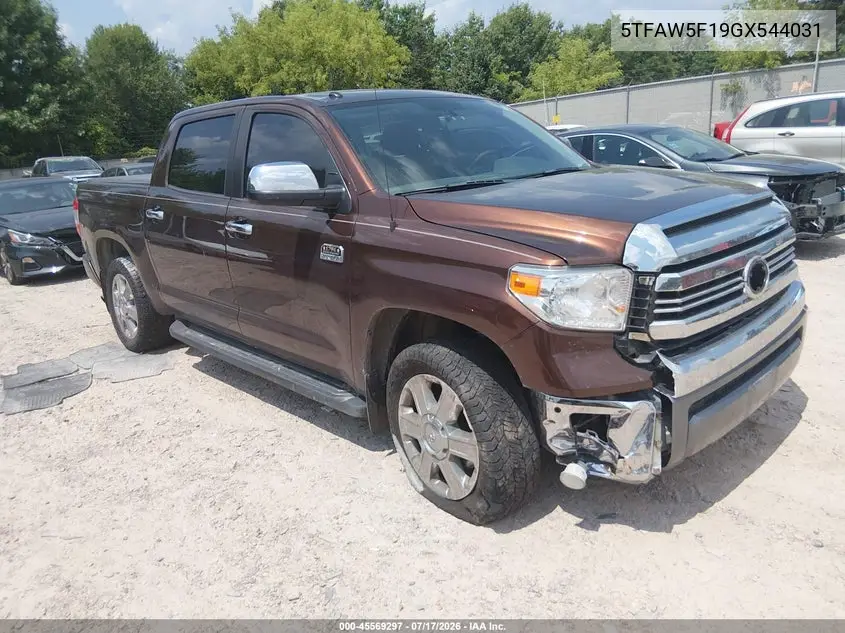 2016 Toyota Tundra 1794 5.7L V8 VIN: 5TFAW5F19GX544031 Lot: 45569297