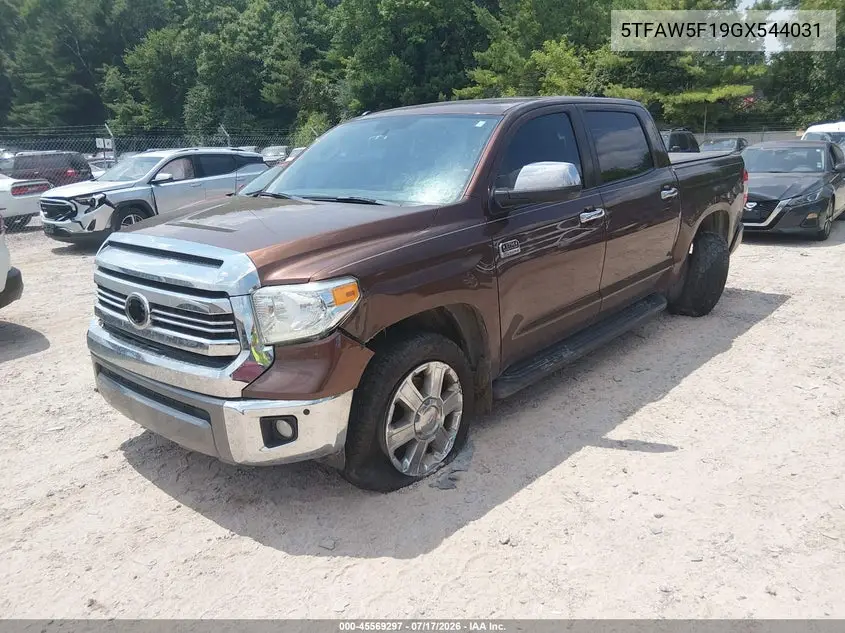 2016 Toyota Tundra 1794 5.7L V8 VIN: 5TFAW5F19GX544031 Lot: 45569297