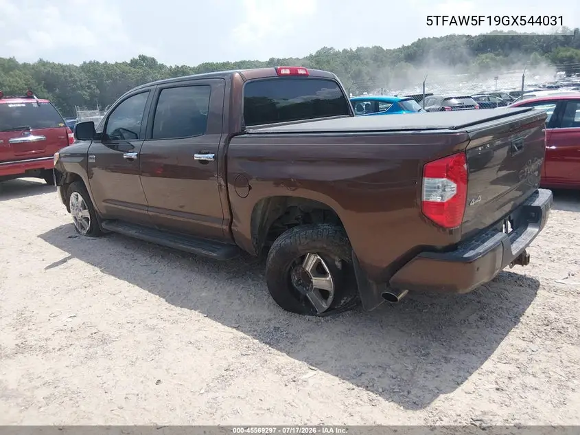 2016 Toyota Tundra 1794 5.7L V8 VIN: 5TFAW5F19GX544031 Lot: 45569297
