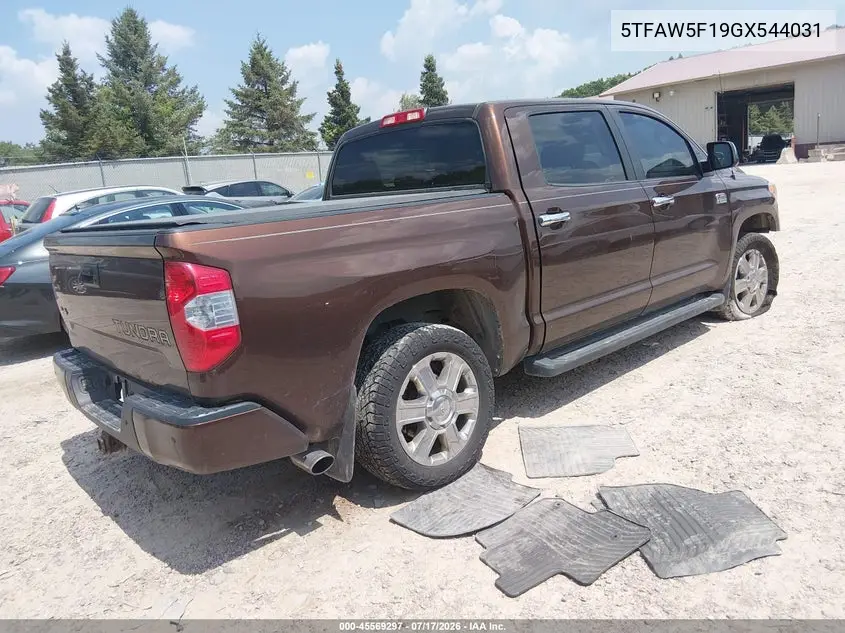 2016 Toyota Tundra 1794 5.7L V8 VIN: 5TFAW5F19GX544031 Lot: 45569297