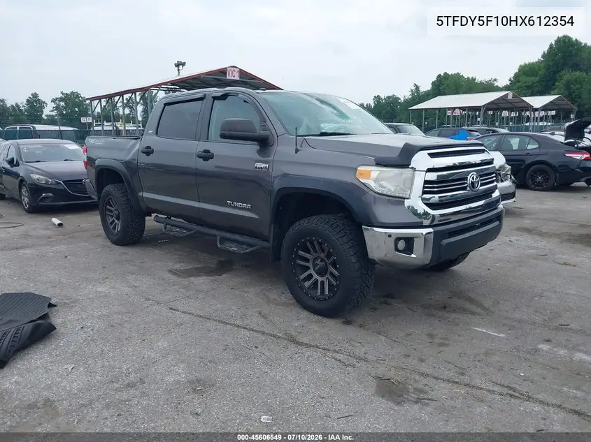 2017 Toyota Tundra Sr5 5.7L V8 VIN: 5TFDY5F10HX612354 Lot: 45606549