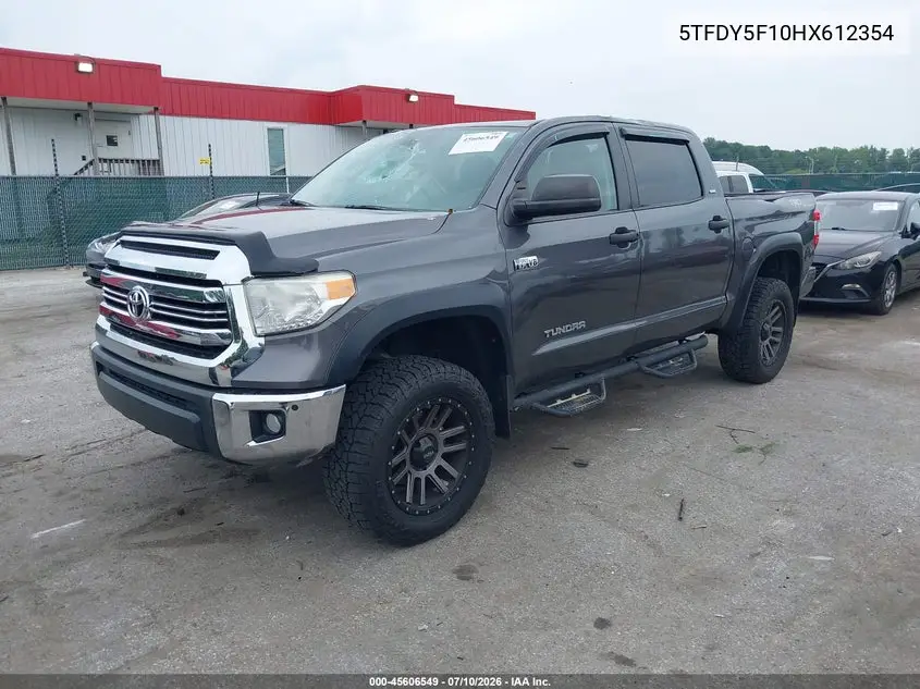 2017 Toyota Tundra Sr5 5.7L V8 VIN: 5TFDY5F10HX612354 Lot: 45606549