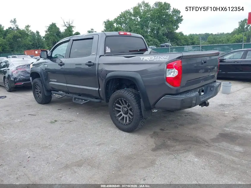 2017 Toyota Tundra Sr5 5.7L V8 VIN: 5TFDY5F10HX612354 Lot: 45606549