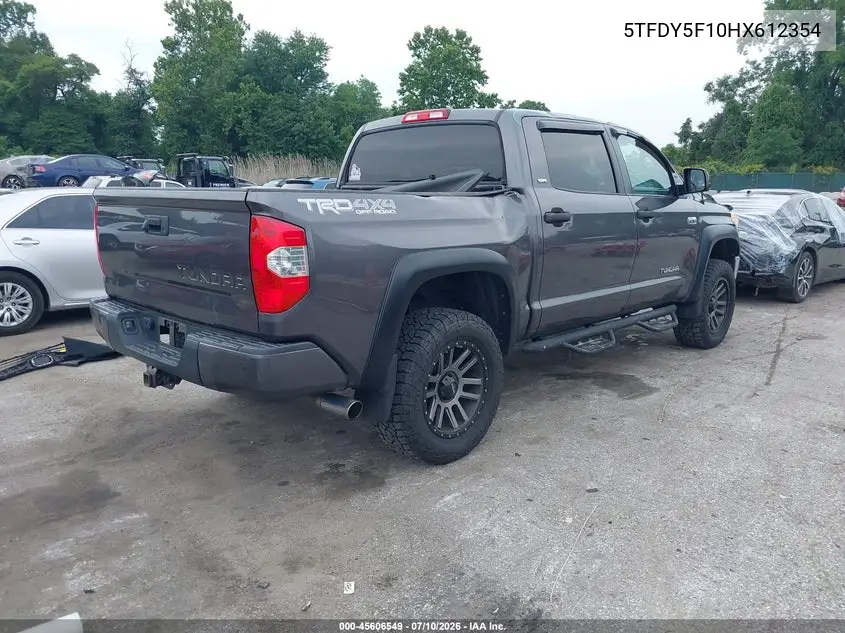2017 Toyota Tundra Sr5 5.7L V8 VIN: 5TFDY5F10HX612354 Lot: 45606549