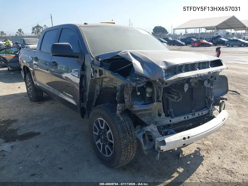 2017 Toyota Tundra Sr5 5.7L V8 VIN: 5TFDY5F13HX657031 Lot: 45659764