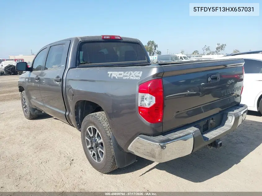 2017 Toyota Tundra Sr5 5.7L V8 VIN: 5TFDY5F13HX657031 Lot: 45659764
