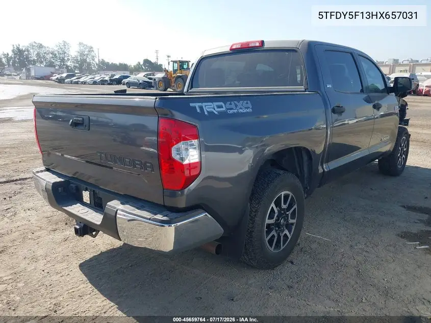2017 Toyota Tundra Sr5 5.7L V8 VIN: 5TFDY5F13HX657031 Lot: 45659764