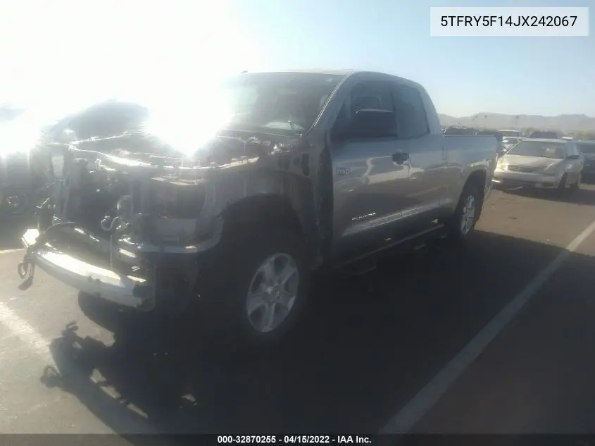 5TFRY5F14JX242067 2018 Toyota Tundra Sr5 5.7L V8