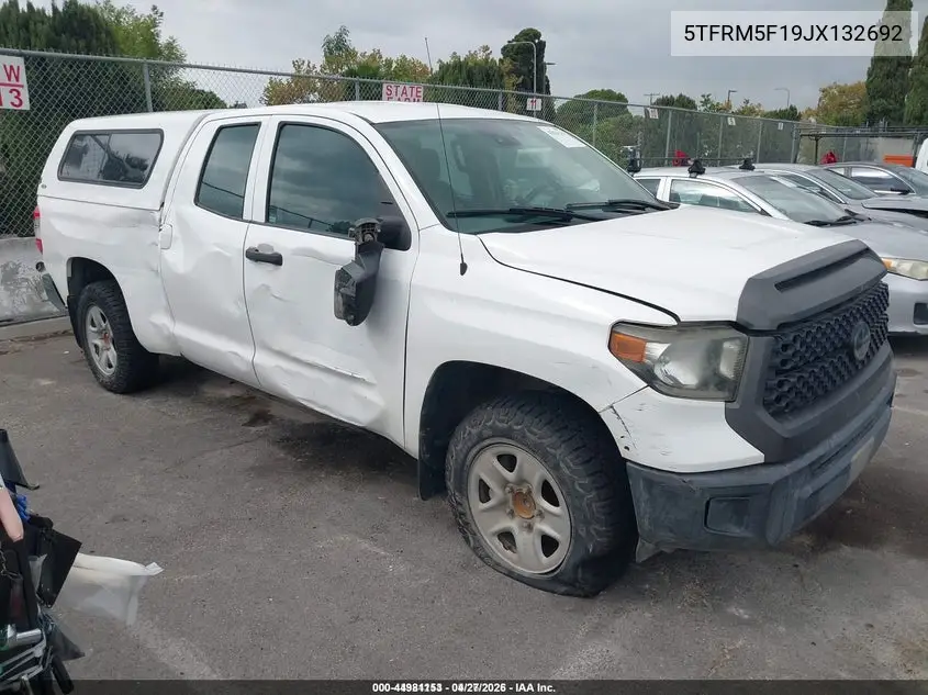 5TFRM5F19JX132692 2018 Toyota Tundra Sr 4.6L V8