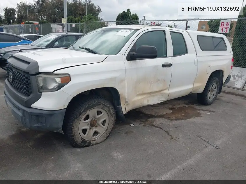 5TFRM5F19JX132692 2018 Toyota Tundra Sr 4.6L V8