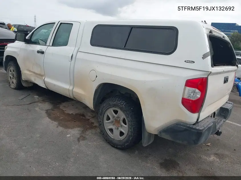 5TFRM5F19JX132692 2018 Toyota Tundra Sr 4.6L V8