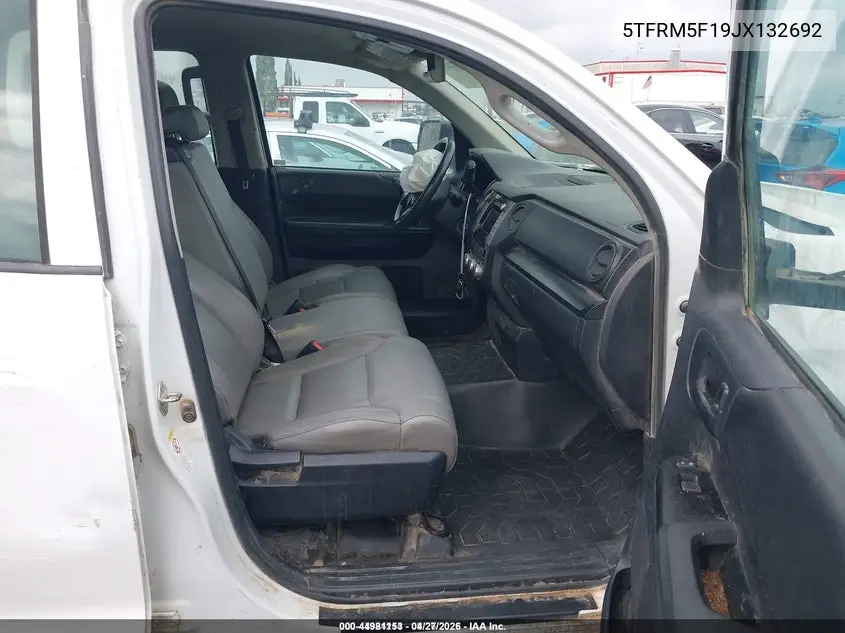 5TFRM5F19JX132692 2018 Toyota Tundra Sr 4.6L V8