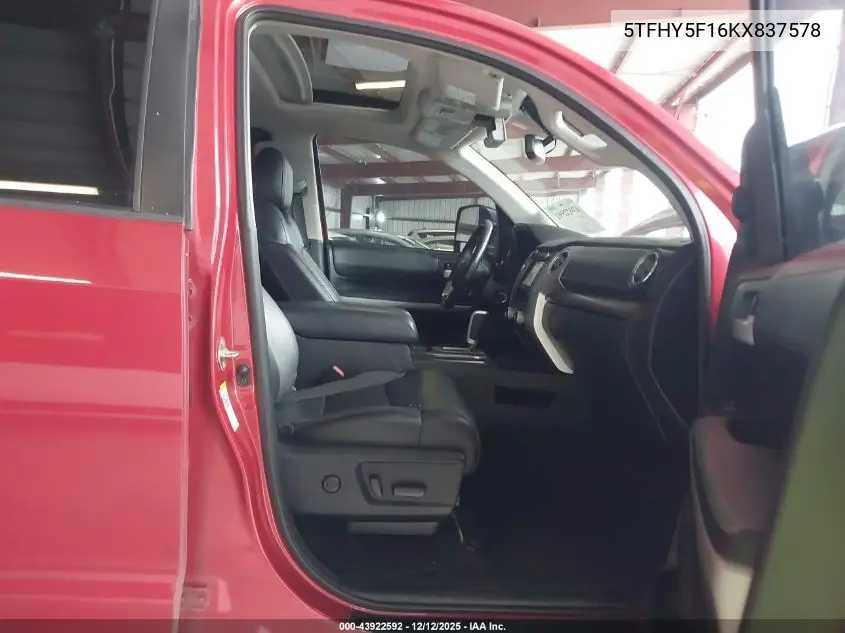 5TFHY5F16KX837578 2019 Toyota Tundra Limited 5.7L V8
