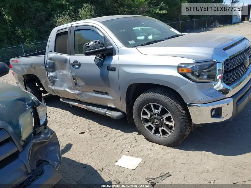 2020 Toyota Tundra Sr5 VIN: 5TFUY5F10LX877252 Lot: 45632333