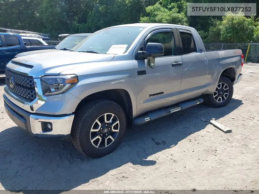 2020 Toyota Tundra Sr5 VIN: 5TFUY5F10LX877252 Lot: 45632333
