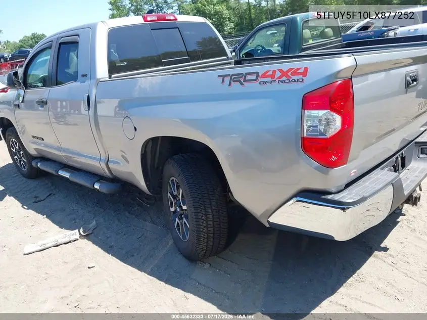 2020 Toyota Tundra Sr5 VIN: 5TFUY5F10LX877252 Lot: 45632333