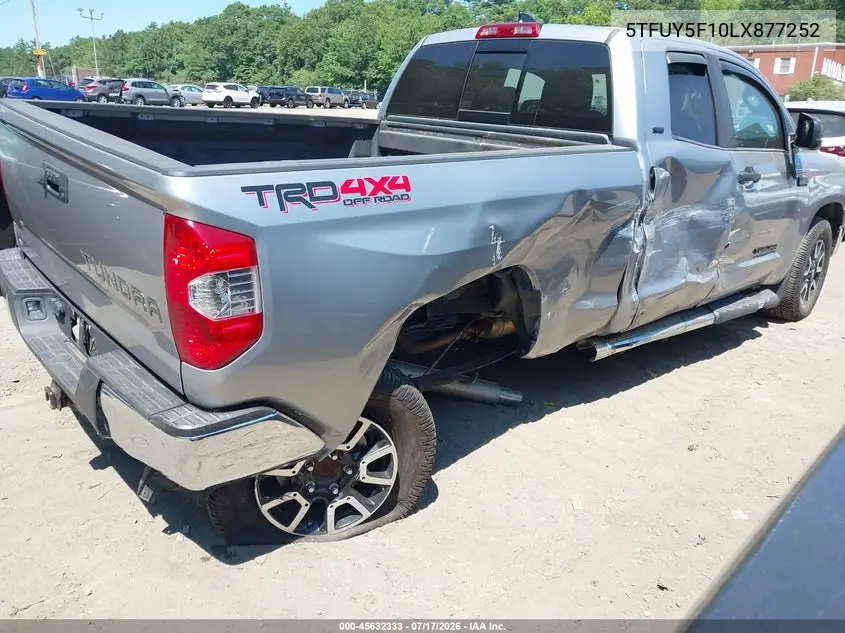 2020 Toyota Tundra Sr5 VIN: 5TFUY5F10LX877252 Lot: 45632333