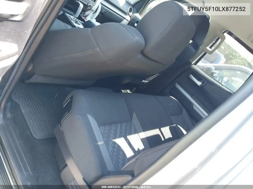 2020 Toyota Tundra Sr5 VIN: 5TFUY5F10LX877252 Lot: 45632333