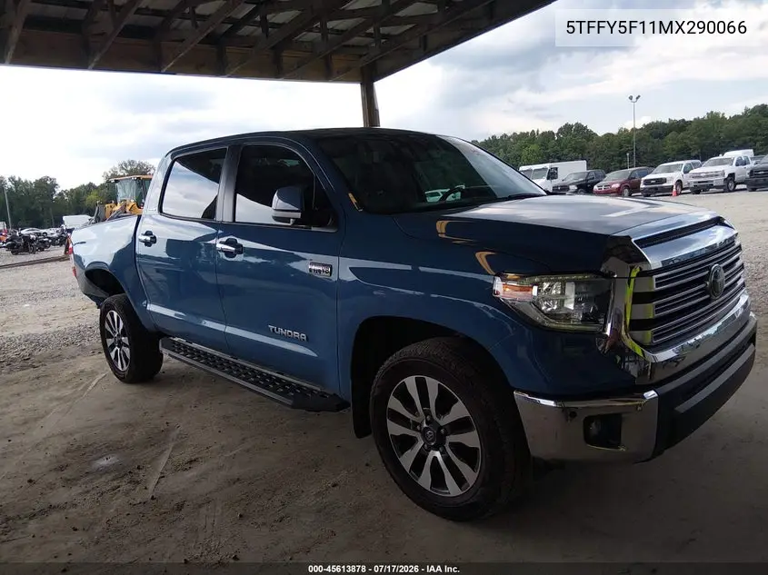 2021 Toyota Tundra Limited VIN: 5TFFY5F11MX290066 Lot: 45613878