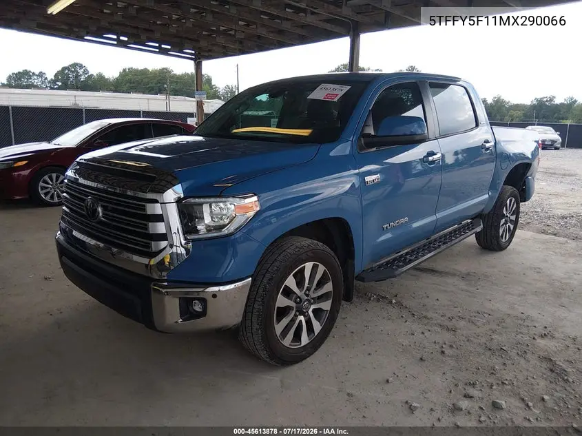 2021 Toyota Tundra Limited VIN: 5TFFY5F11MX290066 Lot: 45613878