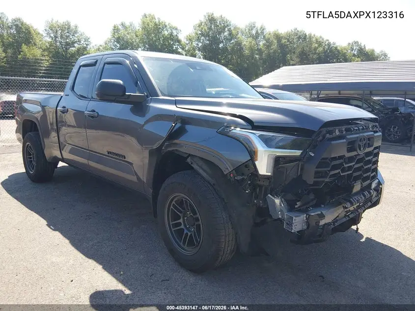 2023 Toyota Tundra Sr5 VIN: 5TFLA5DAXPX123316 Lot: 45393147