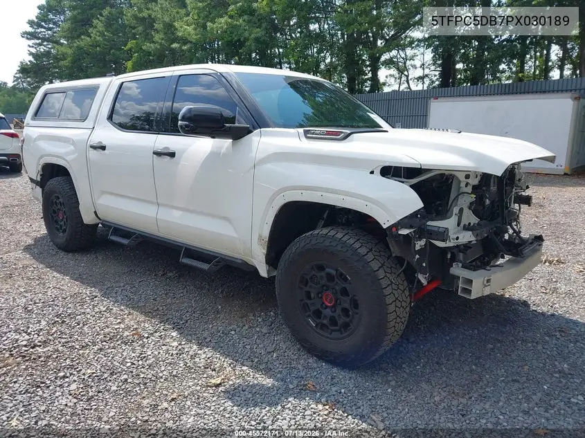 2023 Toyota Tundra Hybrid Trd Pro VIN: 5TFPC5DB7PX030189 Lot: 45572171
