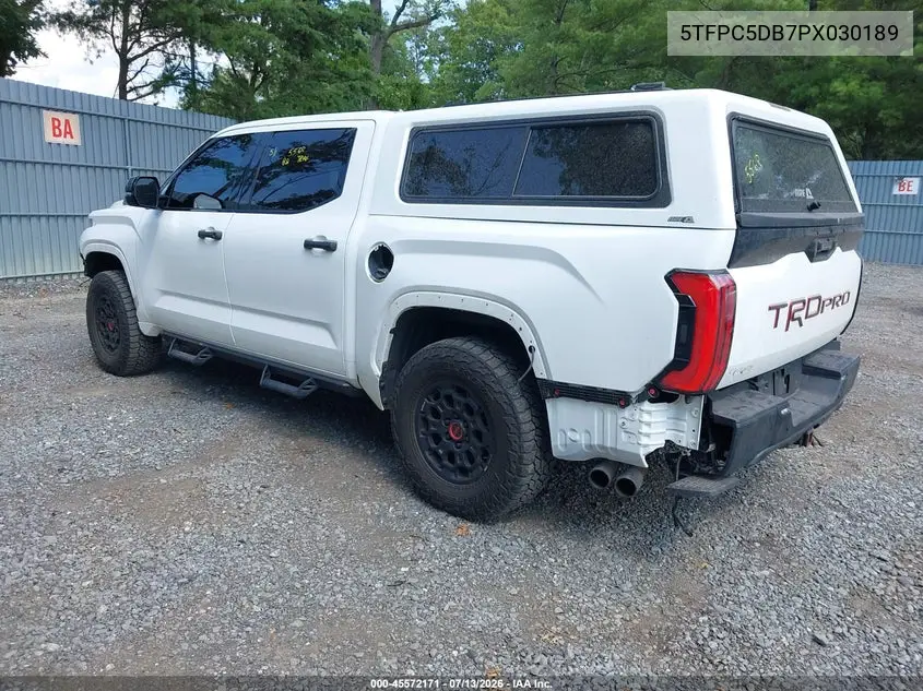2023 Toyota Tundra Hybrid Trd Pro VIN: 5TFPC5DB7PX030189 Lot: 45572171