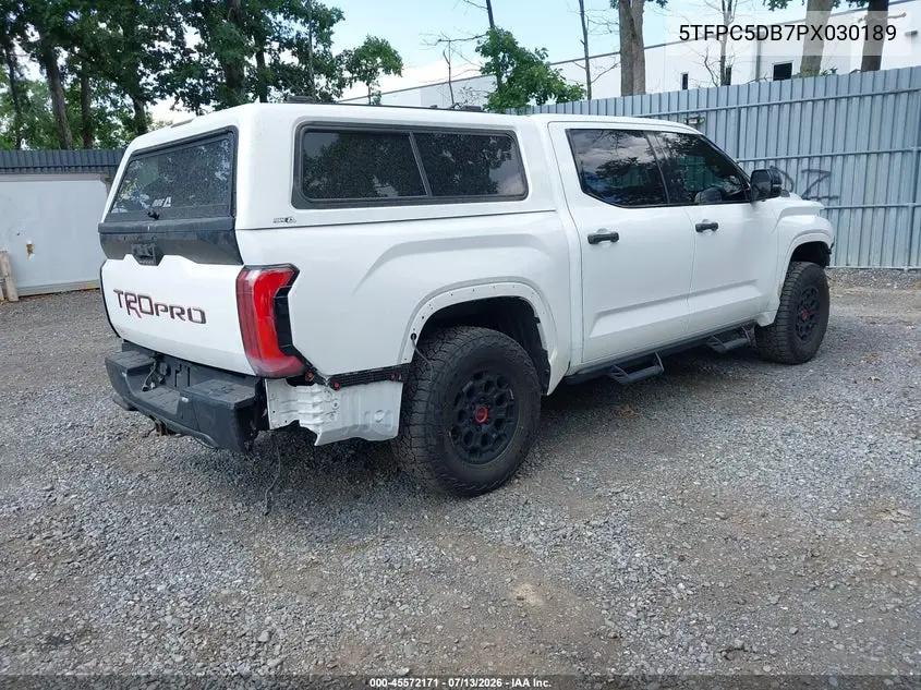 2023 Toyota Tundra Hybrid Trd Pro VIN: 5TFPC5DB7PX030189 Lot: 45572171