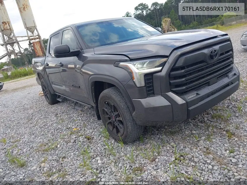 2024 Toyota Tundra Sr5 VIN: 5TFLA5DB6RX170161 Lot: 45452949