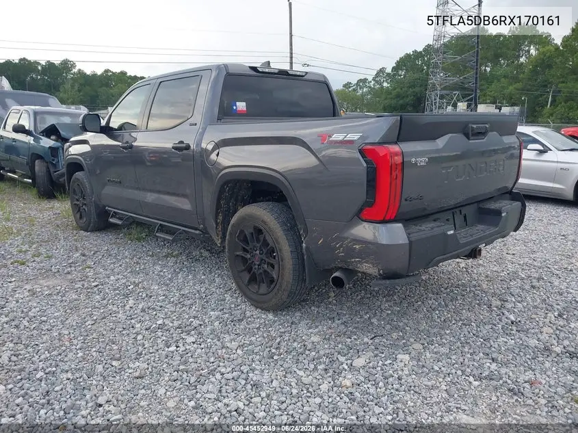 2024 Toyota Tundra Sr5 VIN: 5TFLA5DB6RX170161 Lot: 45452949