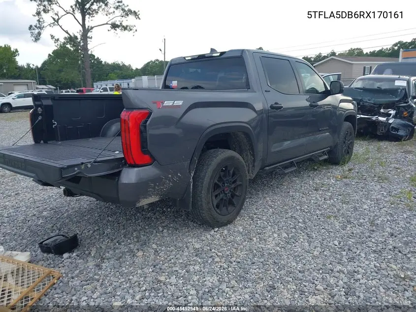 2024 Toyota Tundra Sr5 VIN: 5TFLA5DB6RX170161 Lot: 45452949