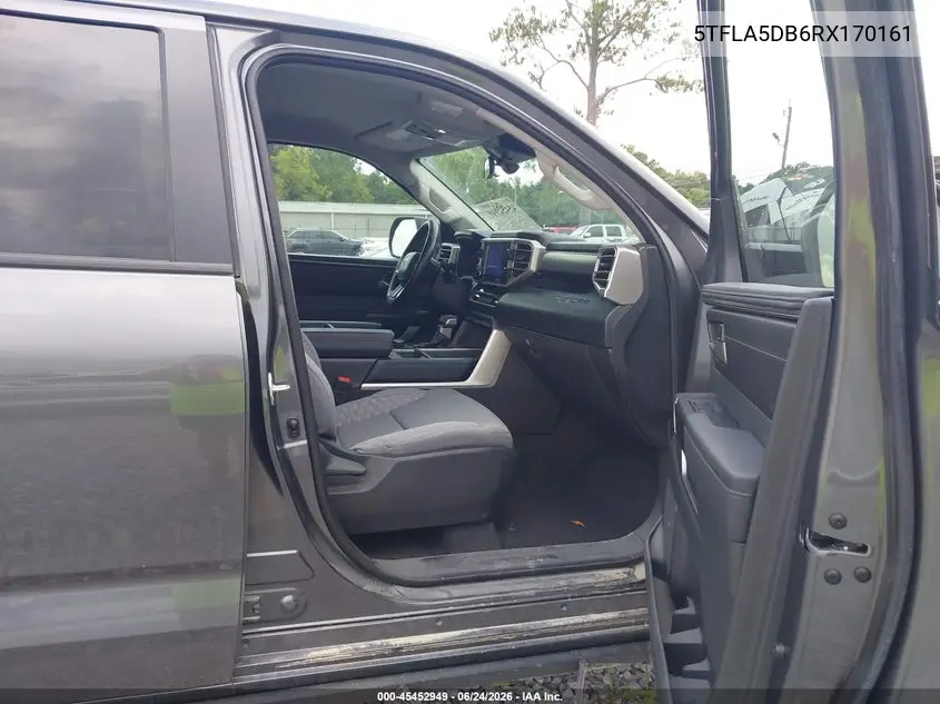 2024 Toyota Tundra Sr5 VIN: 5TFLA5DB6RX170161 Lot: 45452949