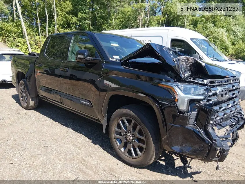 2024 Toyota Tundra Platinum VIN: 5TFNA5DB5RX221237 Lot: 45464044