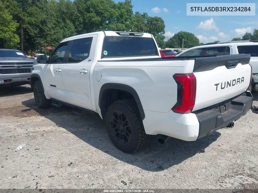 2024 Toyota Tundra Sr5 VIN: 5TFLA5DB3RX234284 Lot: 45522564