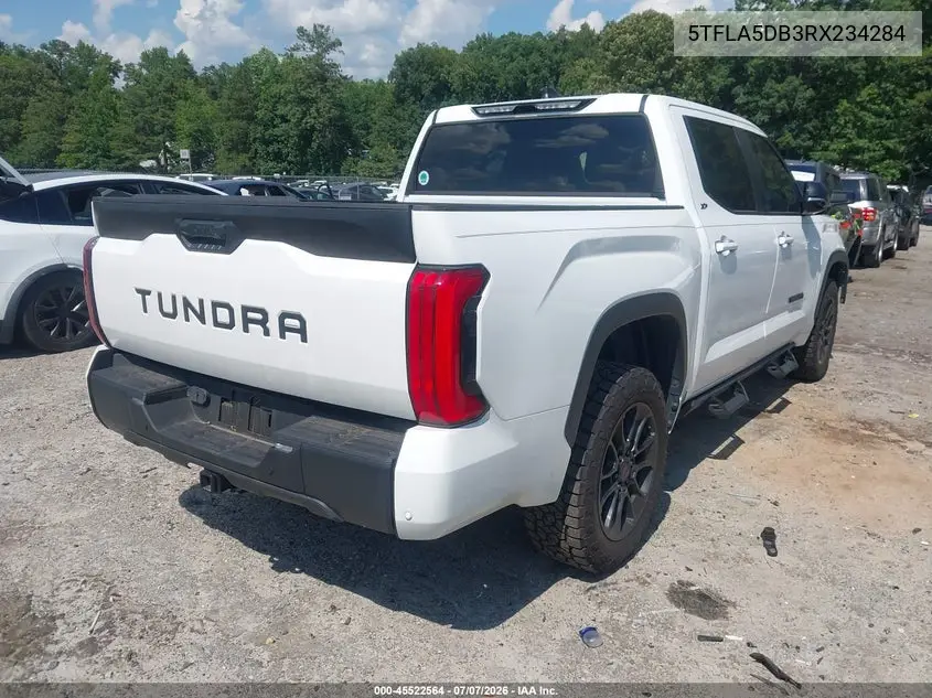 2024 Toyota Tundra Sr5 VIN: 5TFLA5DB3RX234284 Lot: 45522564