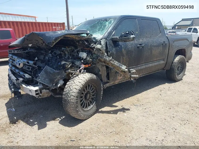 2024 Toyota Tundra Hybrid Platinum 4Wd VIN: 5TFNC5DB8RX059498 Lot: 45644619