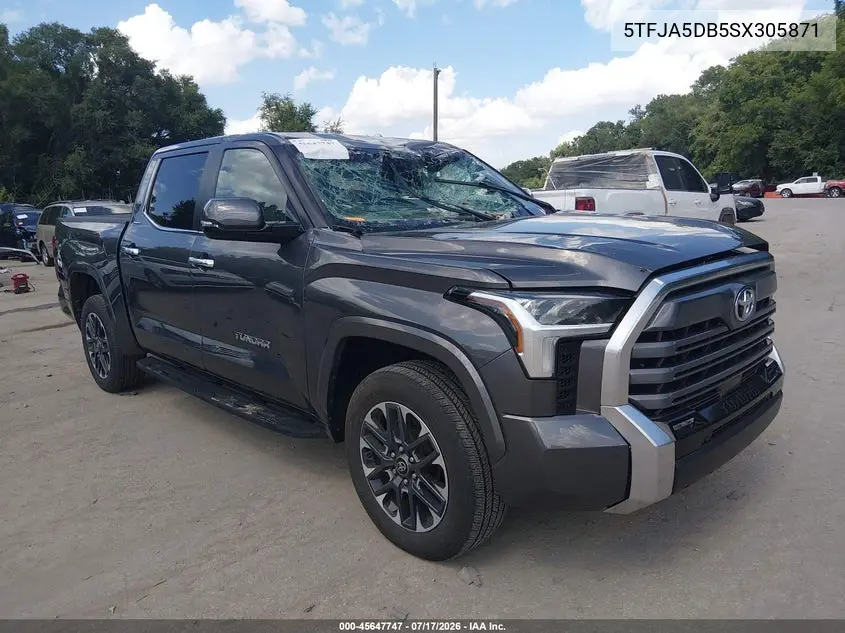 2025 Toyota Tundra Limited VIN: 5TFJA5DB5SX305871 Lot: 45647747