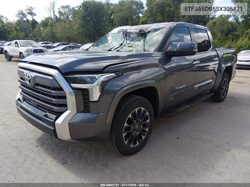 2025 Toyota Tundra Limited VIN: 5TFJA5DB5SX305871 Lot: 45647747