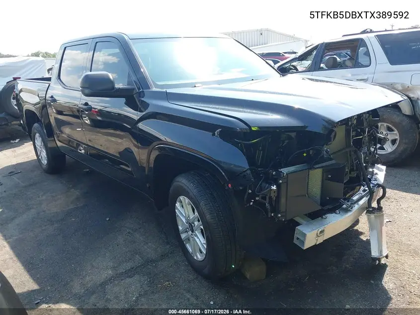 2026 Toyota Tundra Sr Crewmax 5.5' Bed VIN: 5TFKB5DBXTX389592 Lot: 45661069
