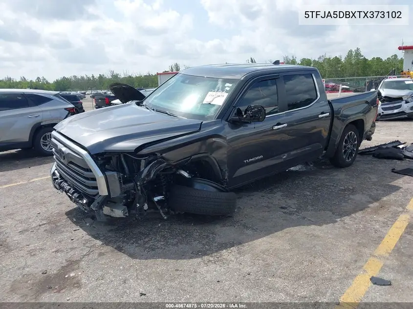 2026 Toyota Tundra Limited Crewmax 5.5' Bed VIN: 5TFJA5DBXTX373102 Lot: 45674875
