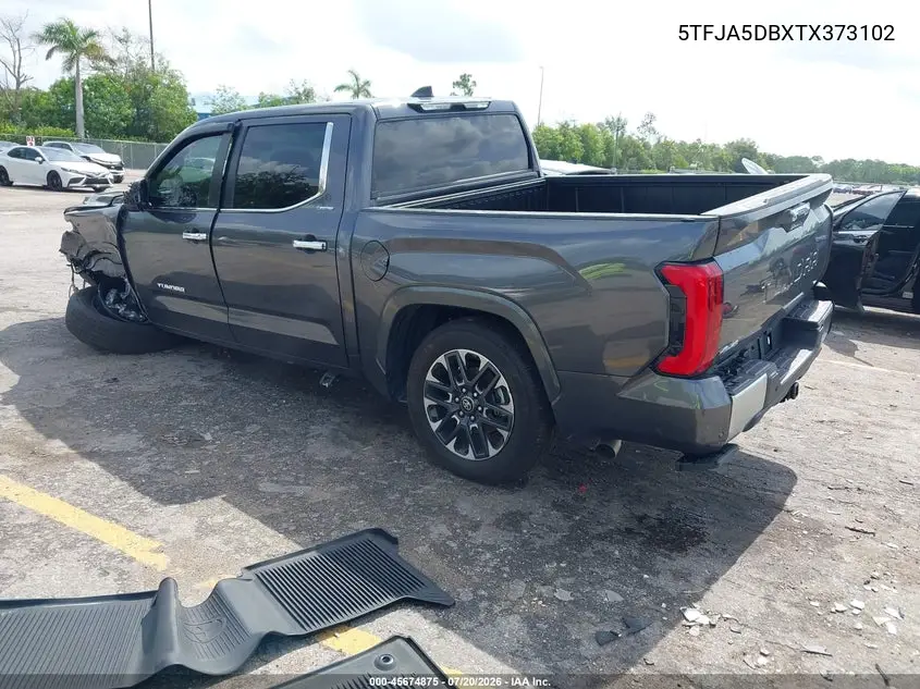 2026 Toyota Tundra Limited Crewmax 5.5' Bed VIN: 5TFJA5DBXTX373102 Lot: 45674875