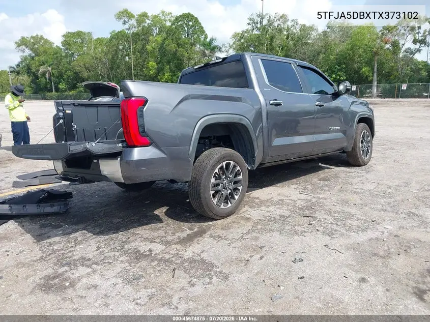 2026 Toyota Tundra Limited Crewmax 5.5' Bed VIN: 5TFJA5DBXTX373102 Lot: 45674875