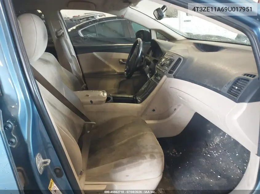 2009 Toyota Venza VIN: 4T3ZE11A69U017951 Lot: 45562718