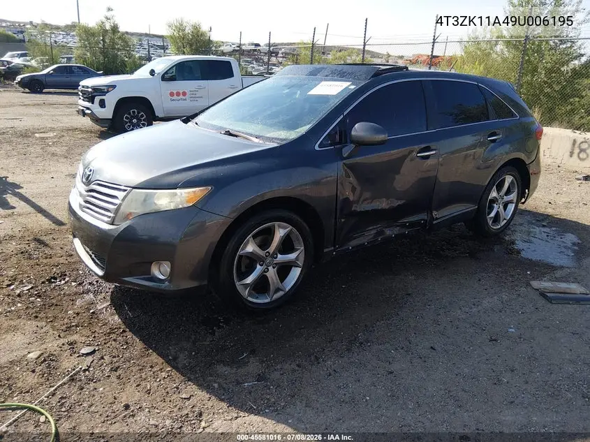 2009 Toyota Venza Base V6 VIN: 4T3ZK11A49U006195 Lot: 45581016
