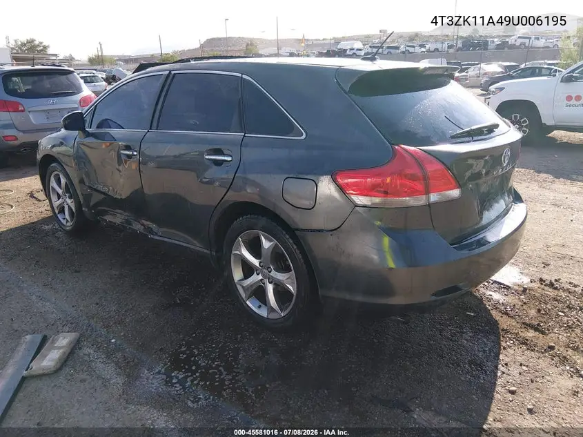 2009 Toyota Venza Base V6 VIN: 4T3ZK11A49U006195 Lot: 45581016