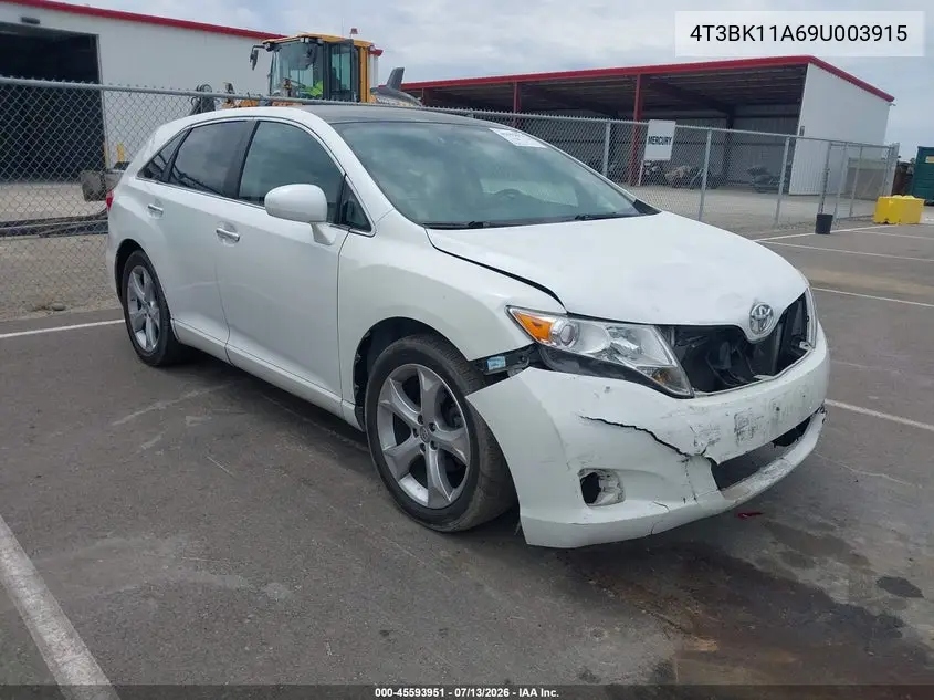 2009 Toyota Venza Base V6 VIN: 4T3BK11A69U003915 Lot: 45593951