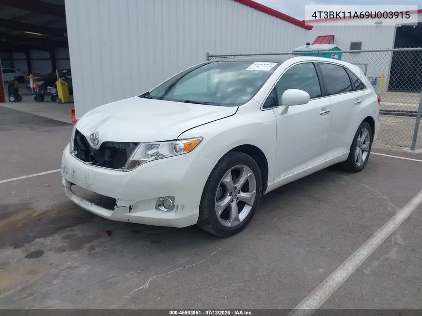 2009 Toyota Venza Base V6 VIN: 4T3BK11A69U003915 Lot: 45593951
