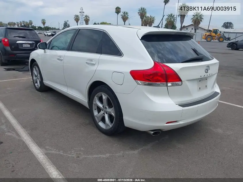 2009 Toyota Venza Base V6 VIN: 4T3BK11A69U003915 Lot: 45593951